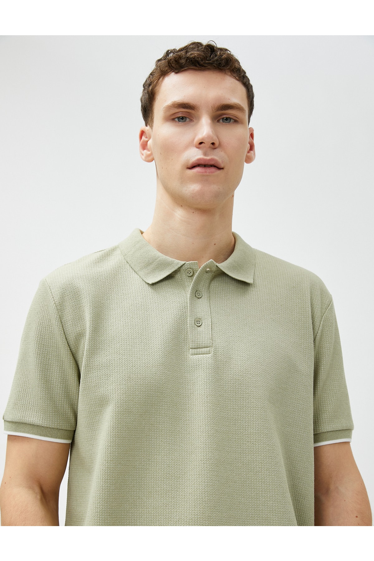 Koton Polo T-Shirt Short Sleeve Buttoned Cotton