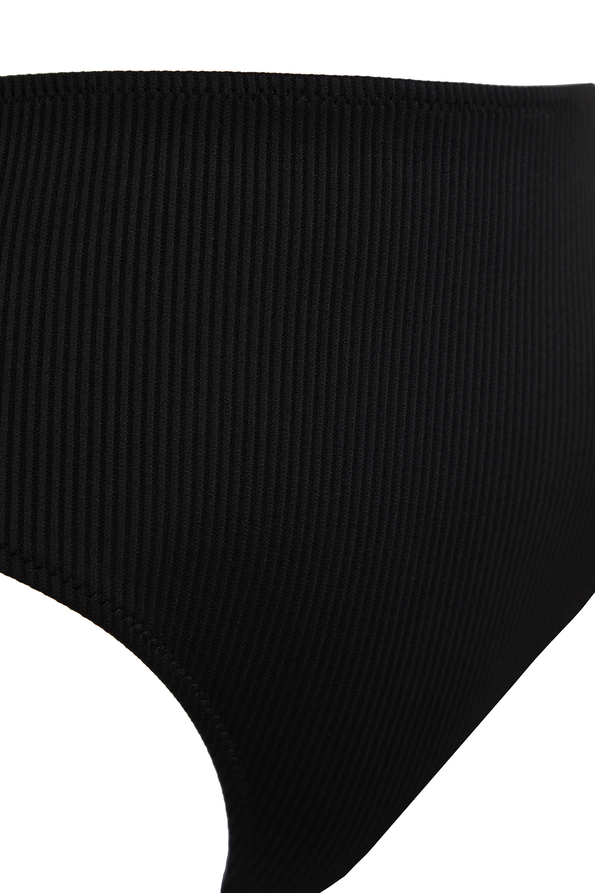 Trendyol Black Textured High Waist Hipster Bikini Bottom
