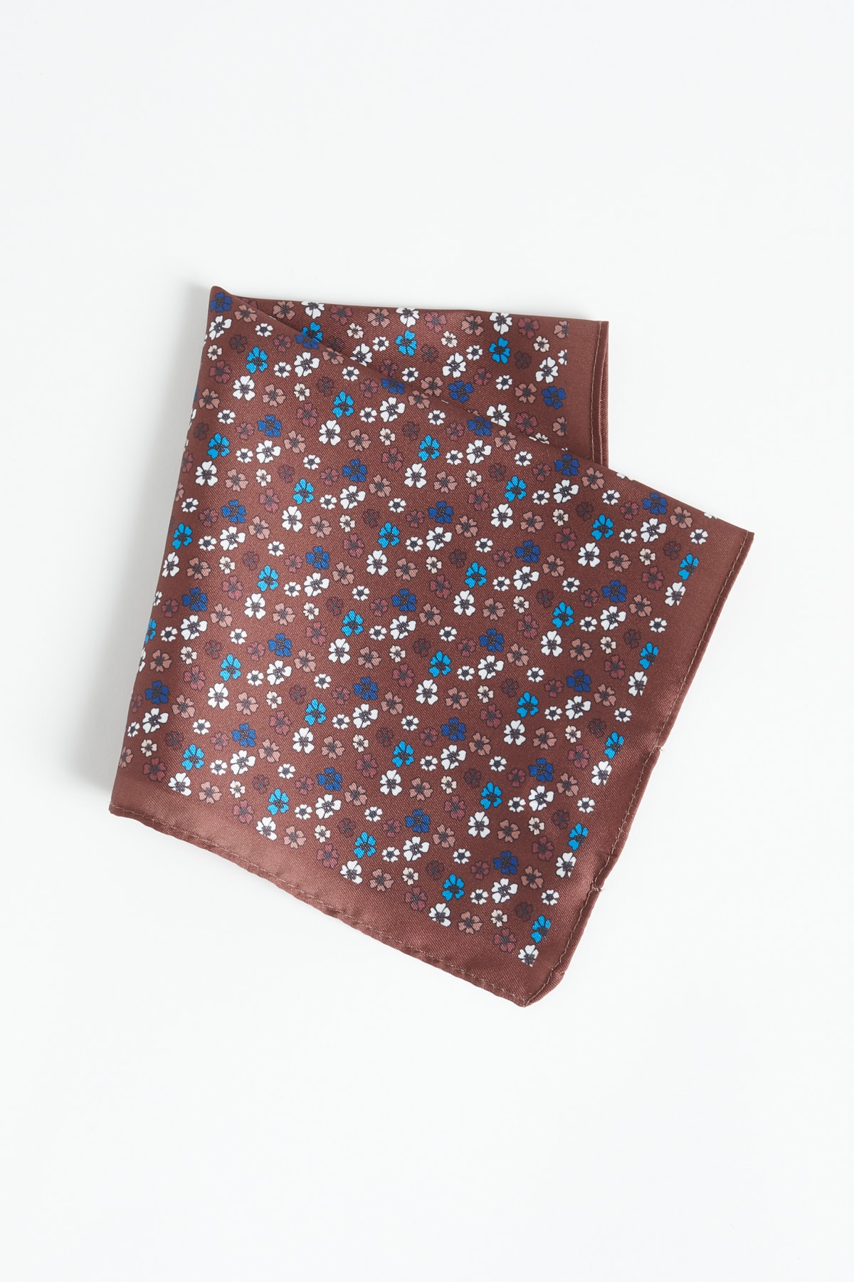 Levně ALTINYILDIZ CLASSICS Men's Brown Patterned Handkerchief