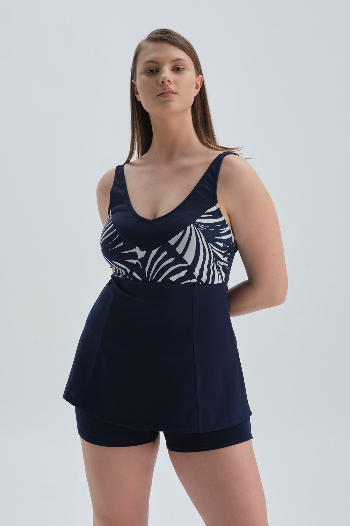 Dagi Tankini - Dark blue - Striped