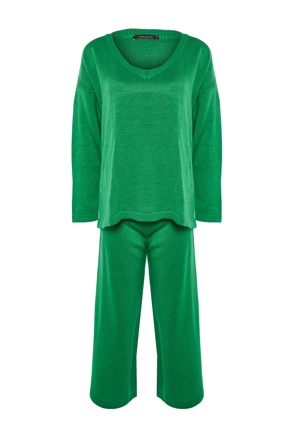Trendyol Green Oversized Knitwear Top and Bottom Set