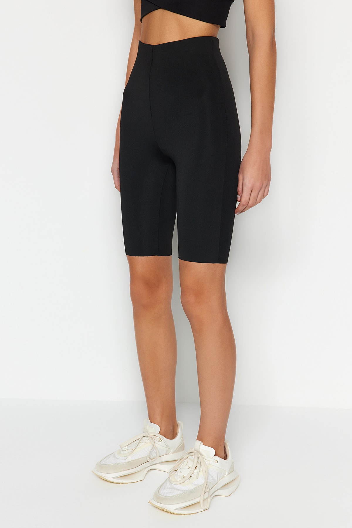 Colanți Trendyol Black Fitness Biker / Cycling