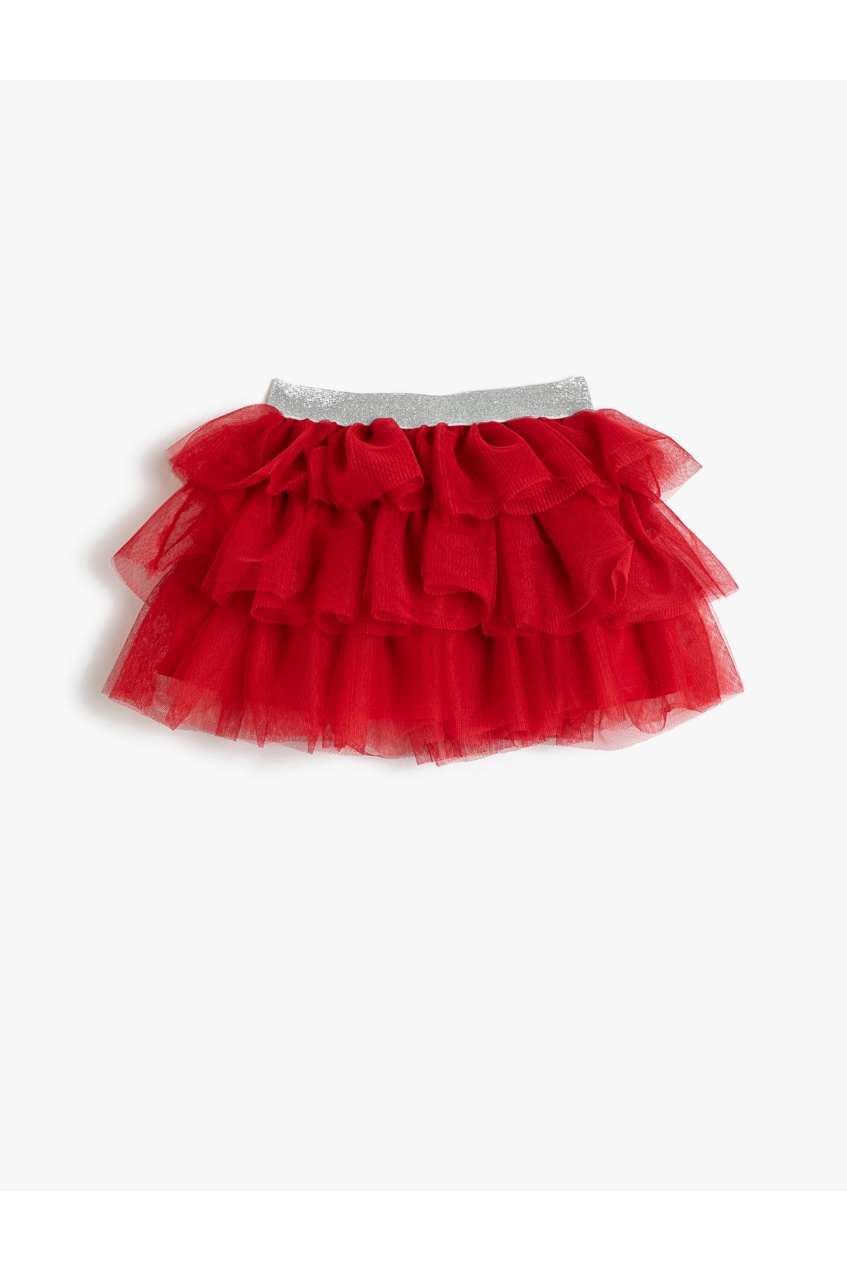 Koton Tutu Skirt Layered Glittery Elastic Waist Cotton Lined