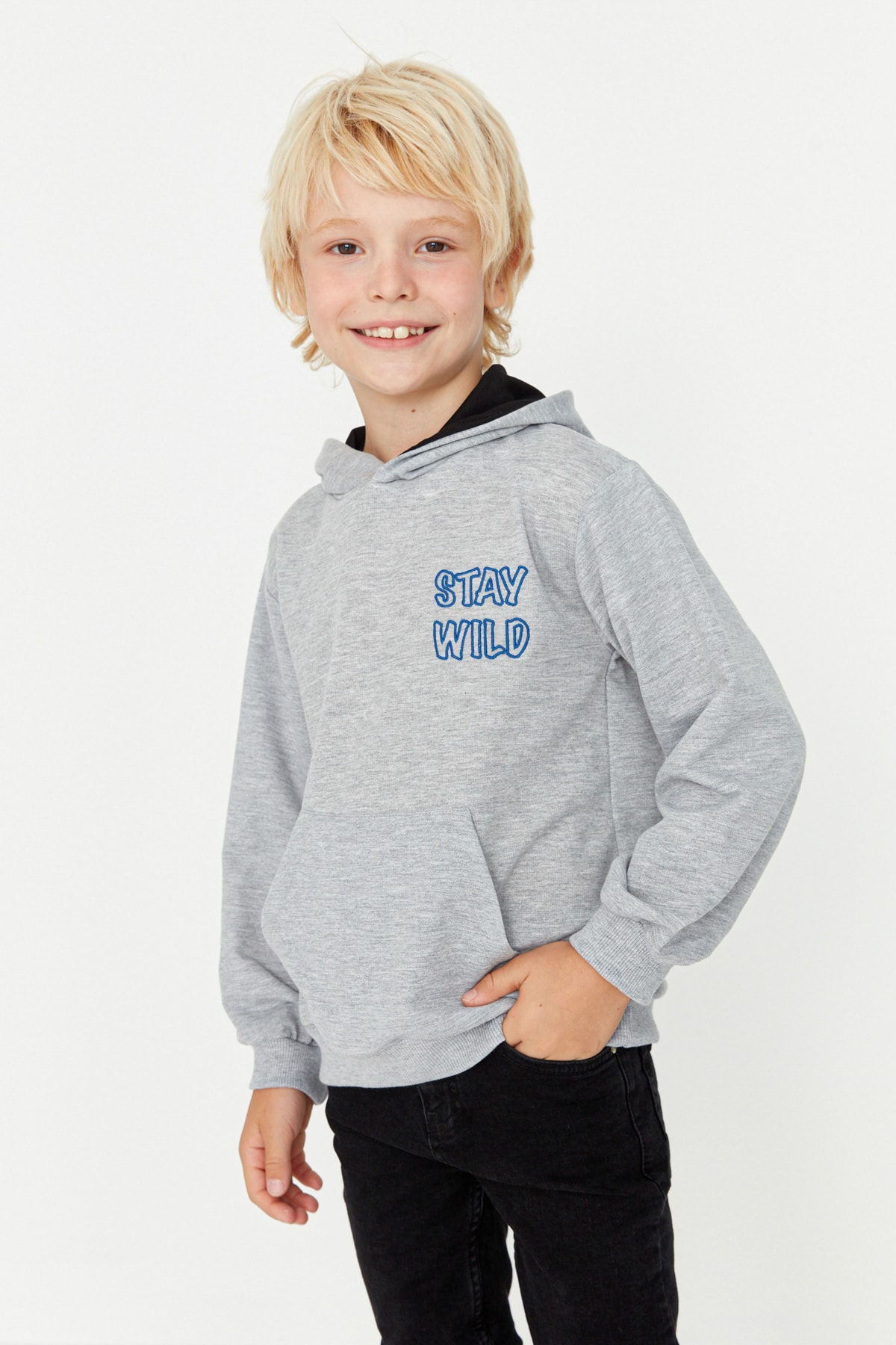 Trendyol Sweatshirt - Grau - Regular fit
