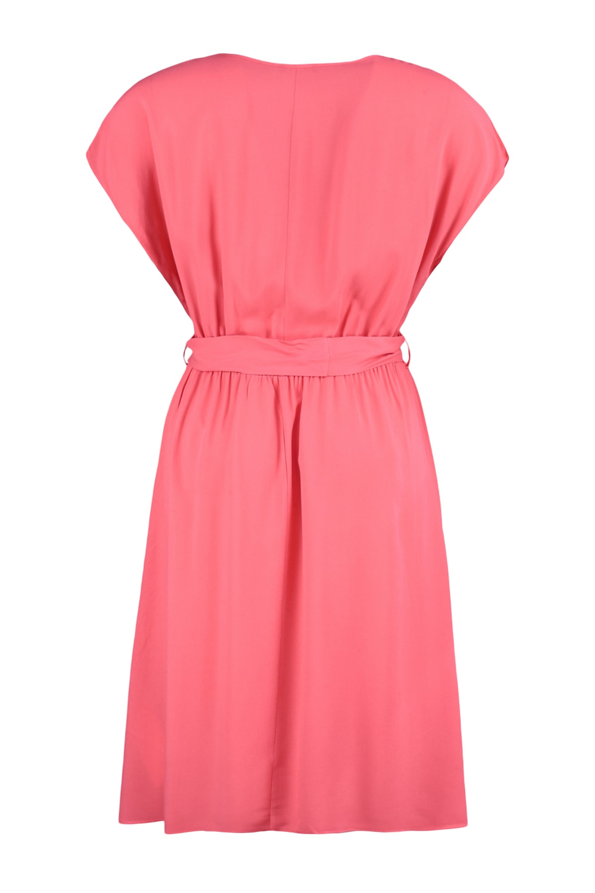 Rochie țesută din vâscoză roz Trendyol cu detalii din dantelă