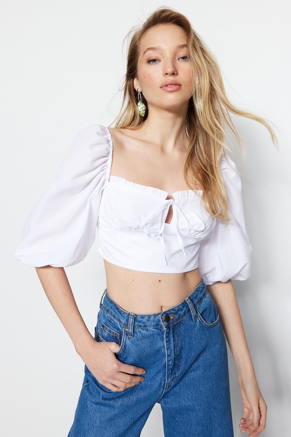 Trendyol Blouse - Ecru - Regular fit