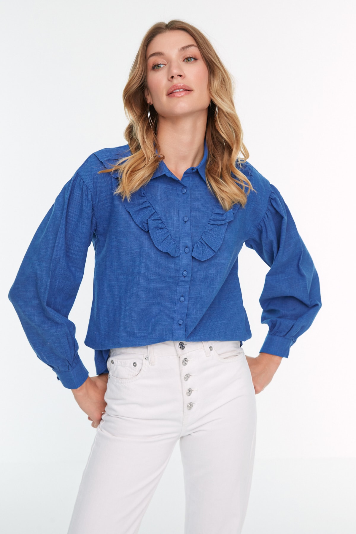 Women's shirt Trendyol Ruffle Detailed