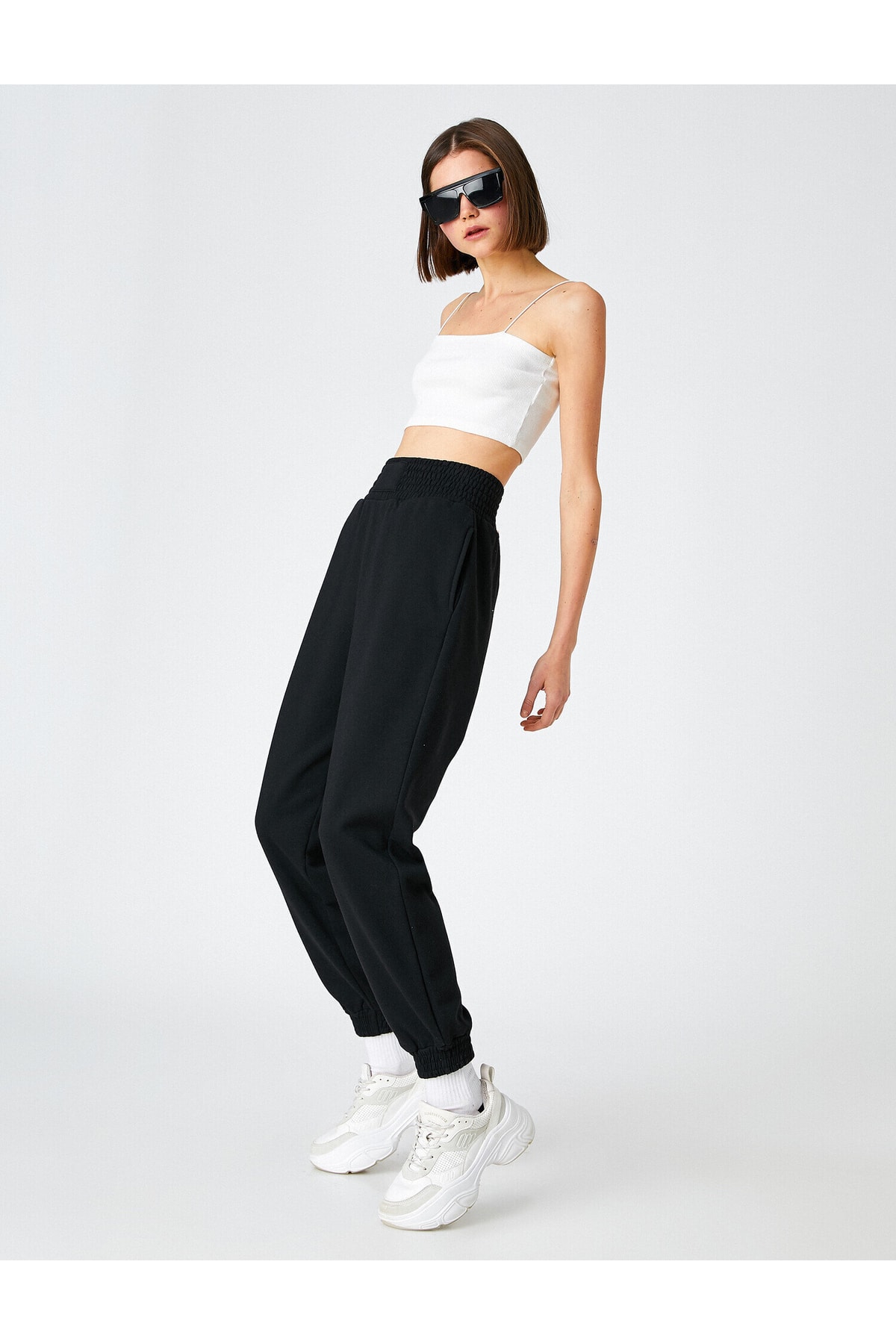 Koton Jogger Sweatpants with Elastic Waist, Pockets