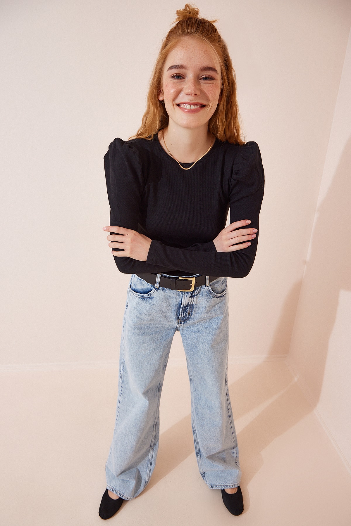 Happiness İstanbul Blouse - Schwarz - Regular fit