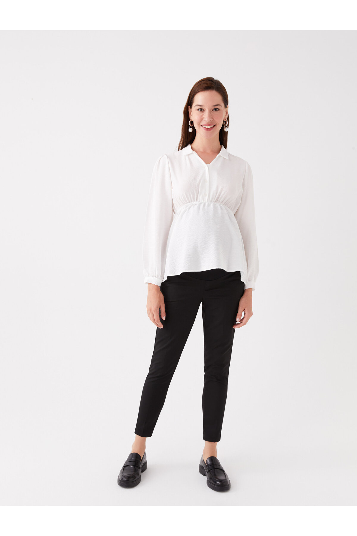 LC Waikiki Slim Fit Maternity Trousers with Abdominal Panel