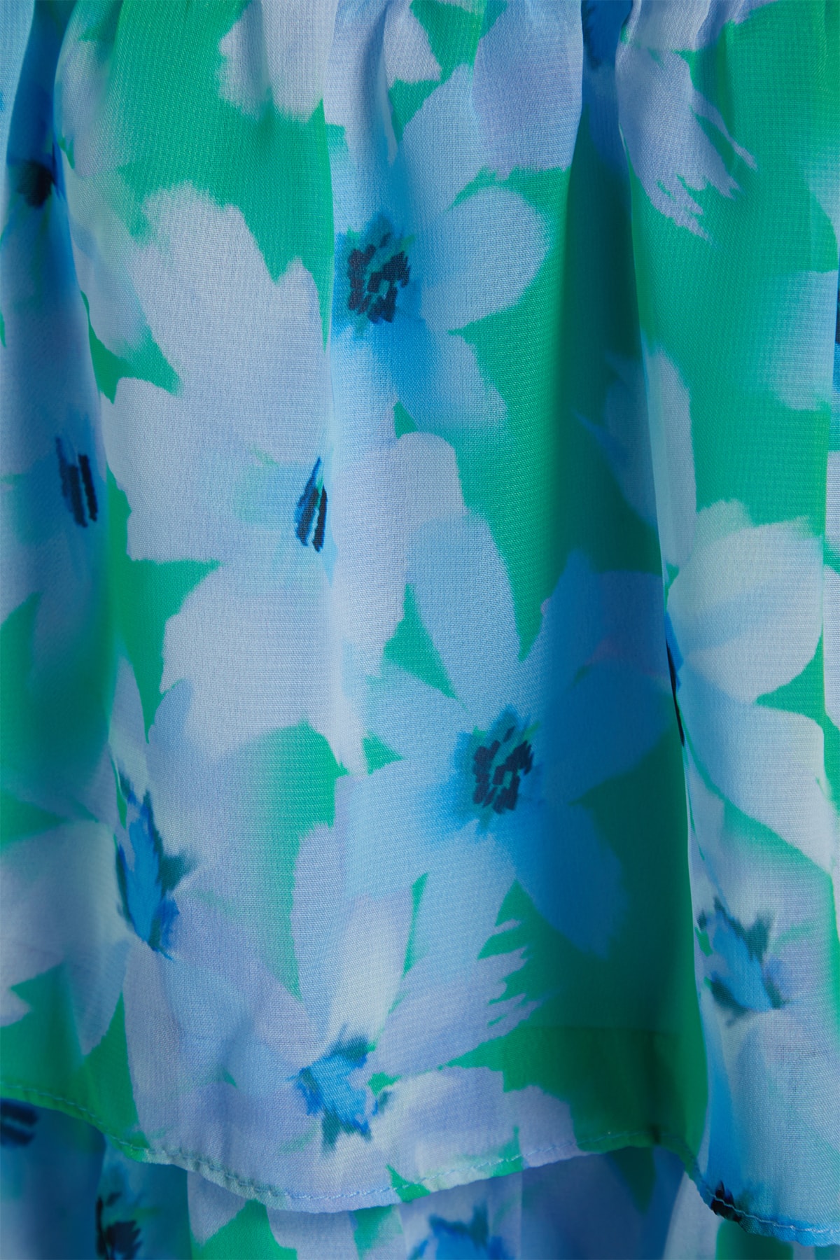 Rochie Trendyol Blue cu volane pe un singur umăr