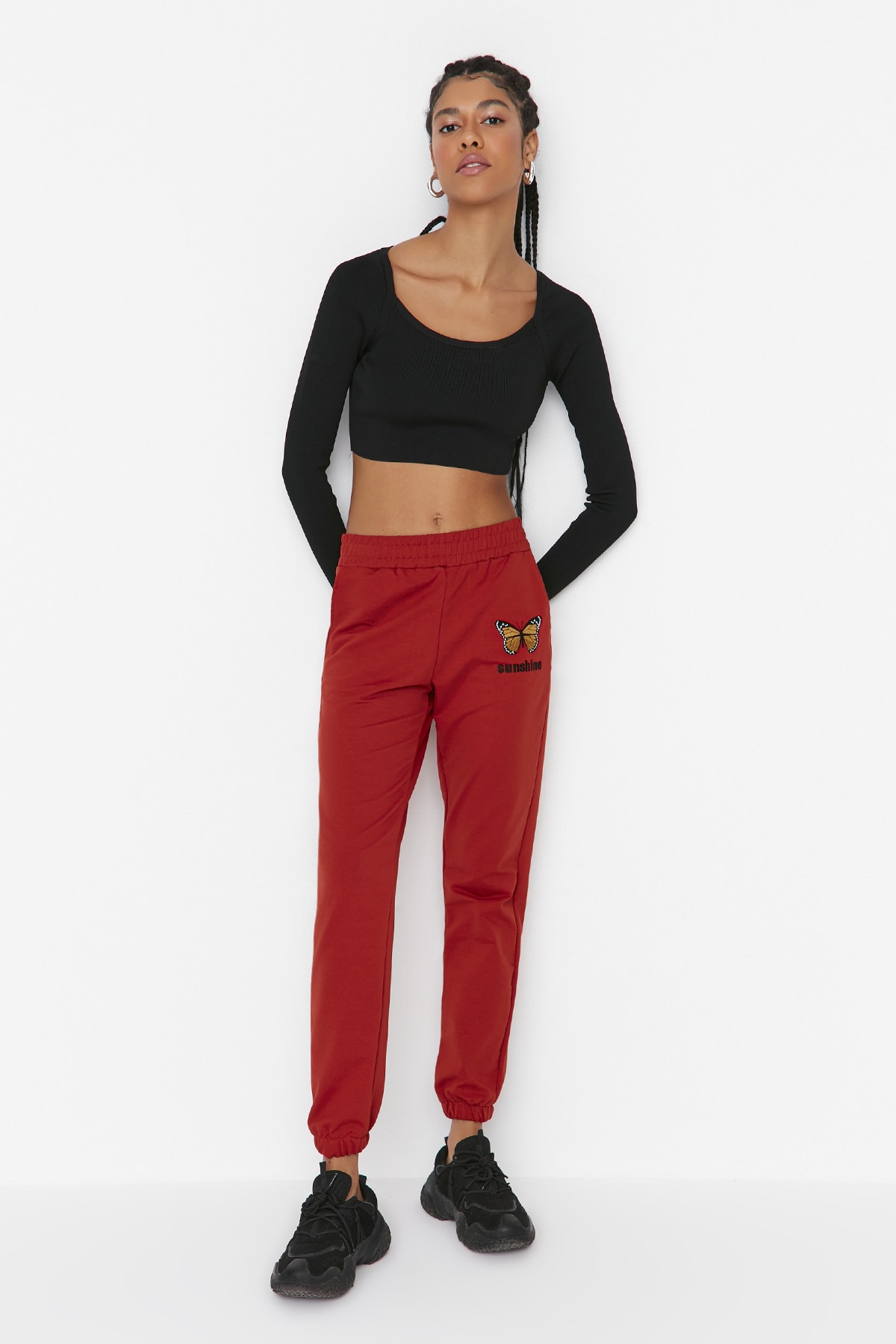 Trendyol Sweatpants - Orange - Basic jogger
