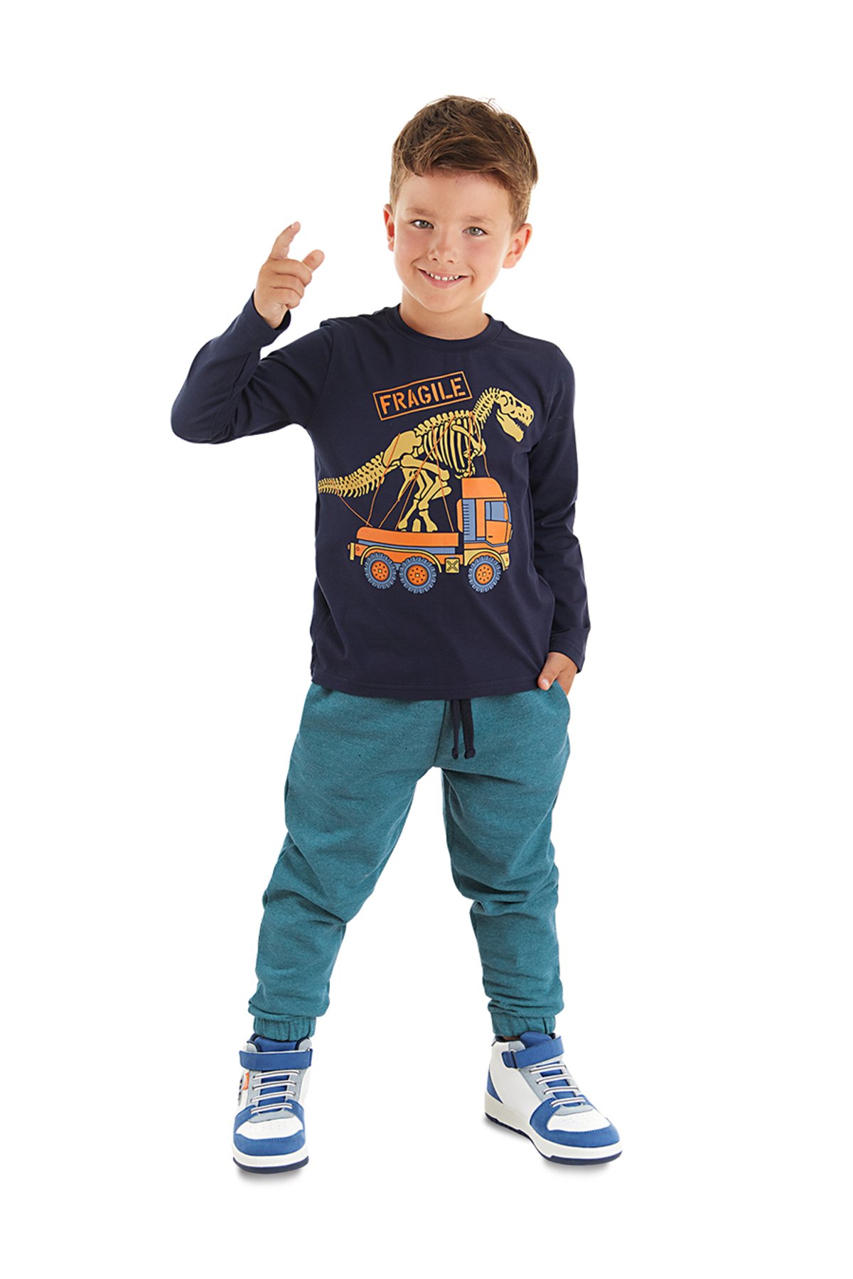 Levně mshb&g Fragile Boy's T-shirt Trousers Set