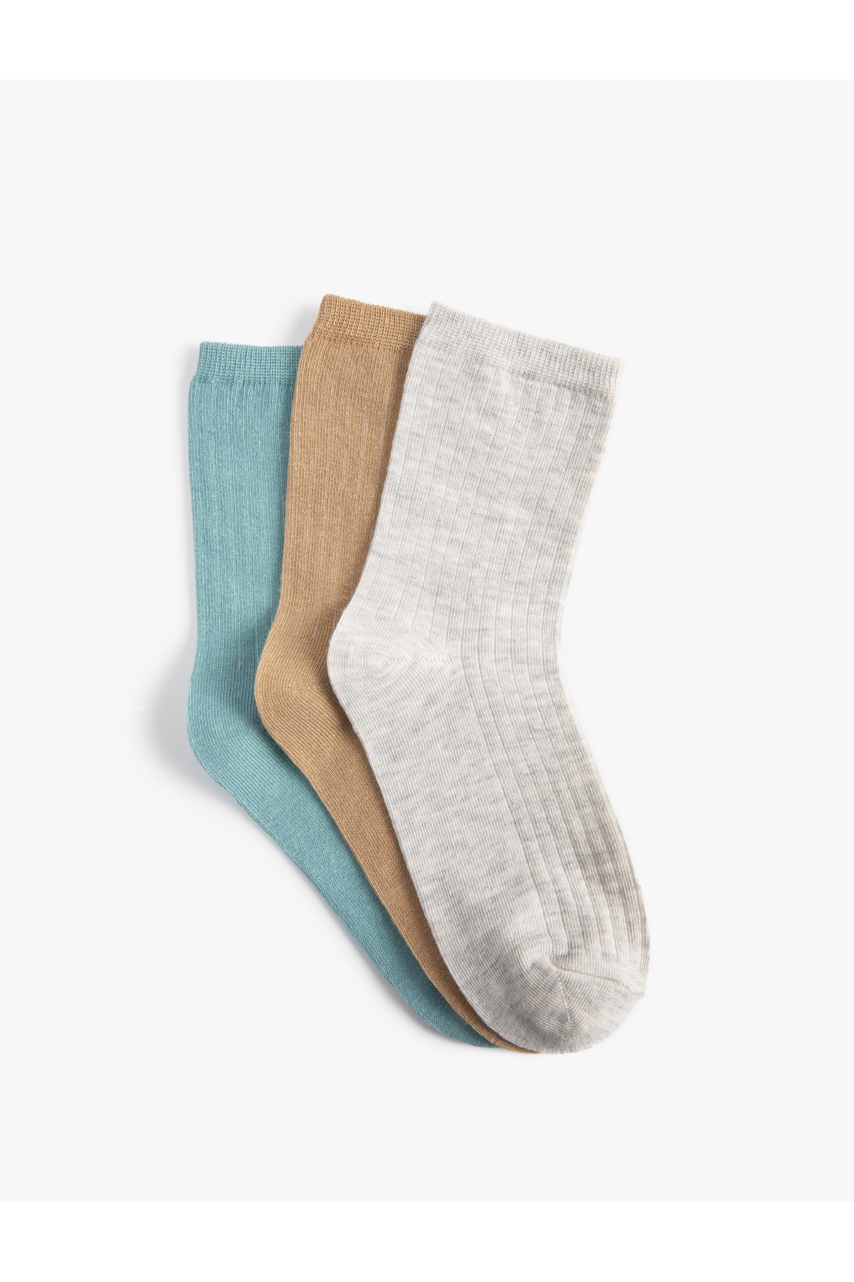 Koton 3-Piece Set of Socks, Multicolored