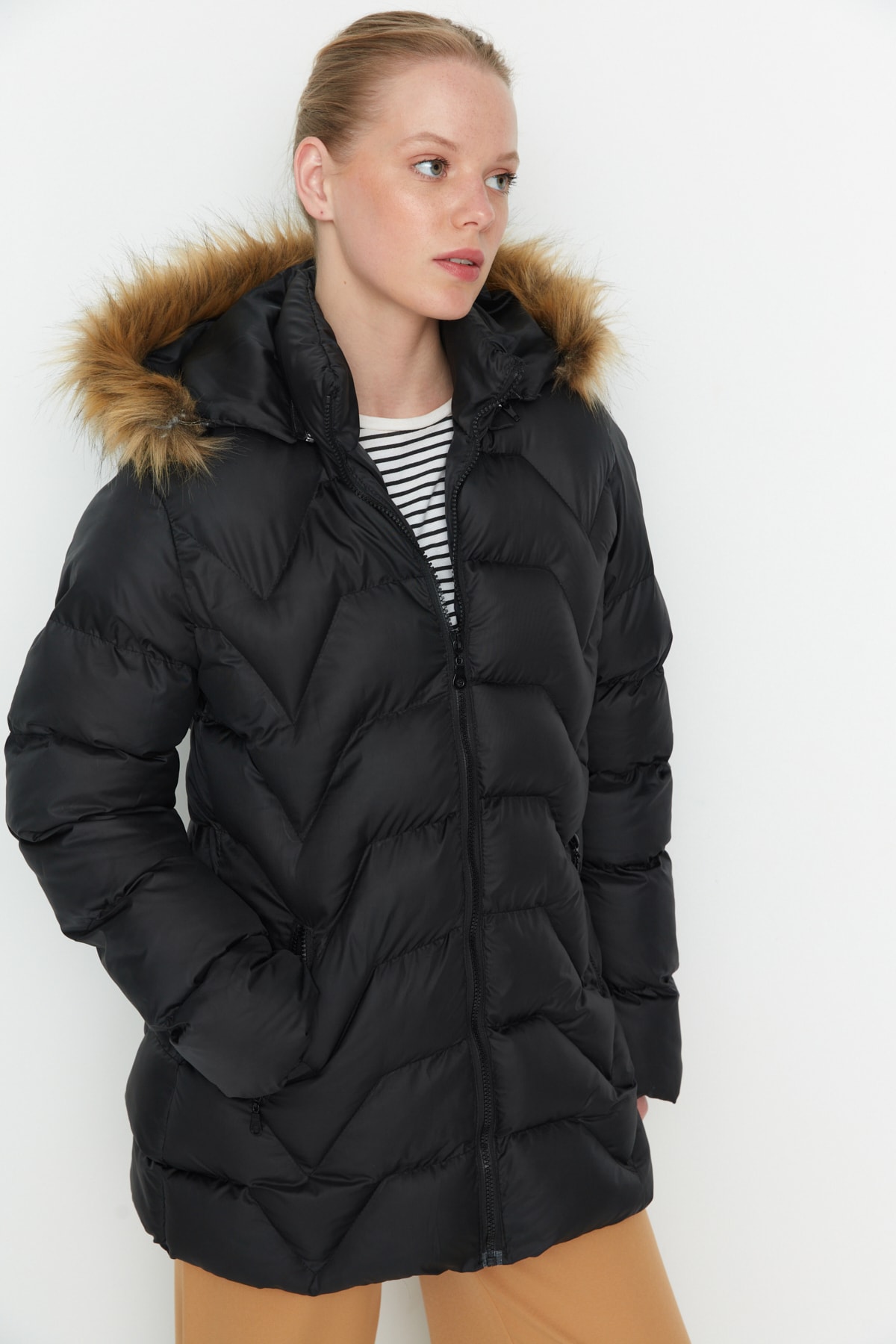 Women's jacket Trendyol Mink
