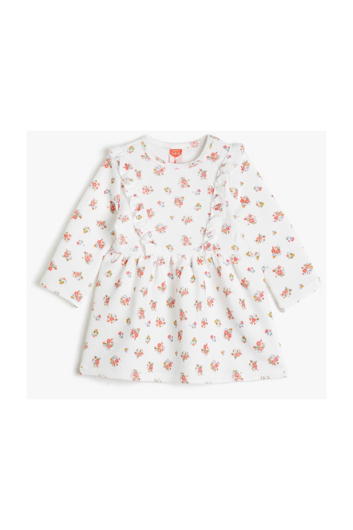 Koton Baby-Mädchen Kleid – Mit Trägern Und Rüschen-Details, Aus 100% Baumwolle, Maschinenwaschbar, Größe 24/36 Monate, Pink