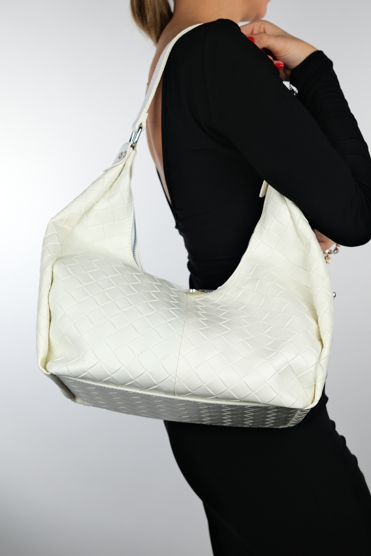 Levně LuviShoes LAY Women's White Shoulder Bag