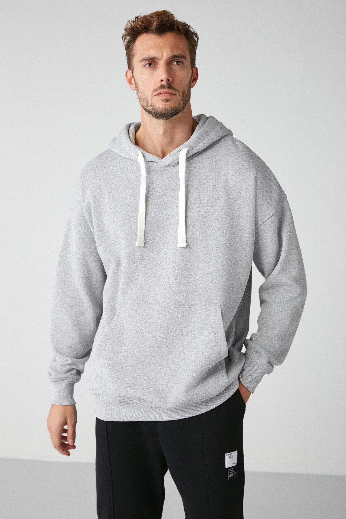 GRIMELANGE Steve Relaxed Oversized Graymelange Sweatshirt