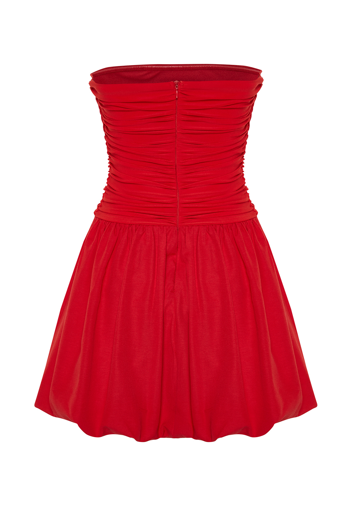 Trendyol Red A-Cut Woven Short Elegant Evening Dress