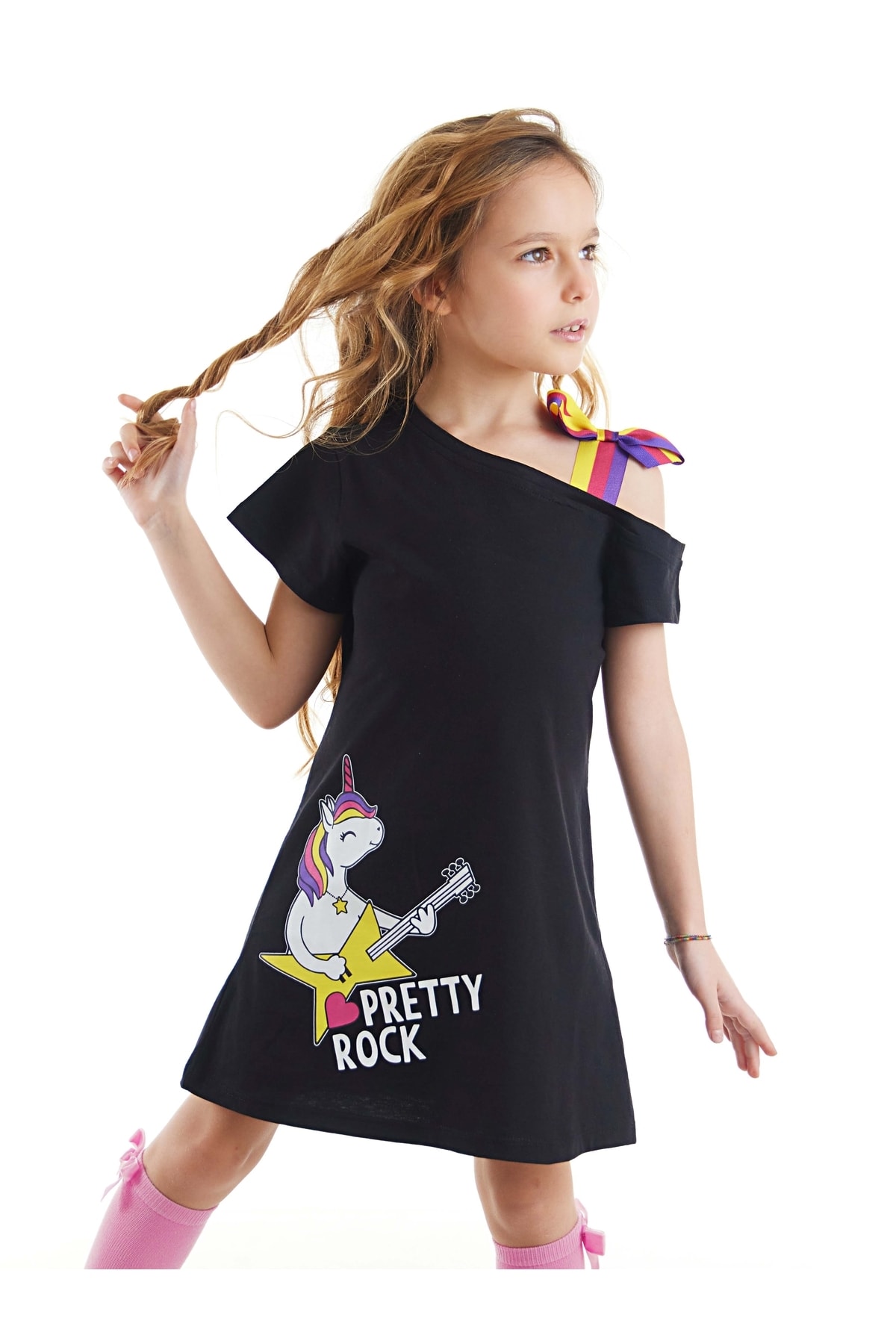 Levně mshb&g Unicorn Rock Girls Black Dress