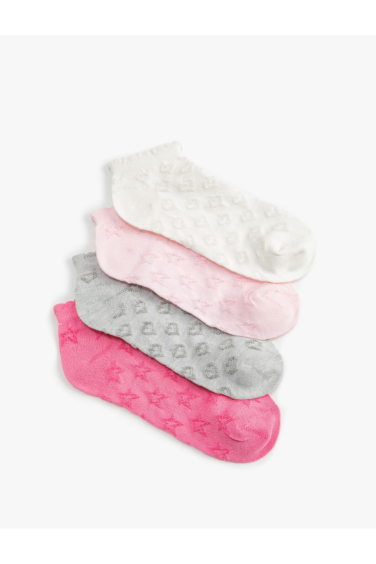 Levně Koton Set of 4 Textured Socks
