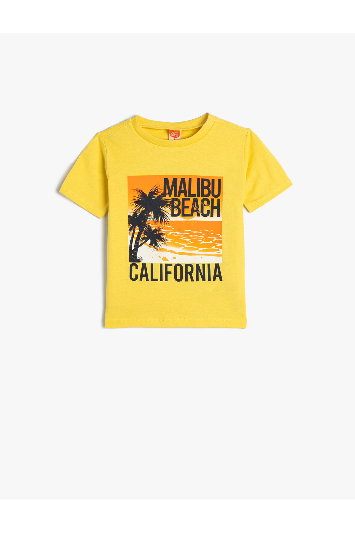 Levně Koton T-Shirt Short California Printed Sleeve Crew Neck Cotton