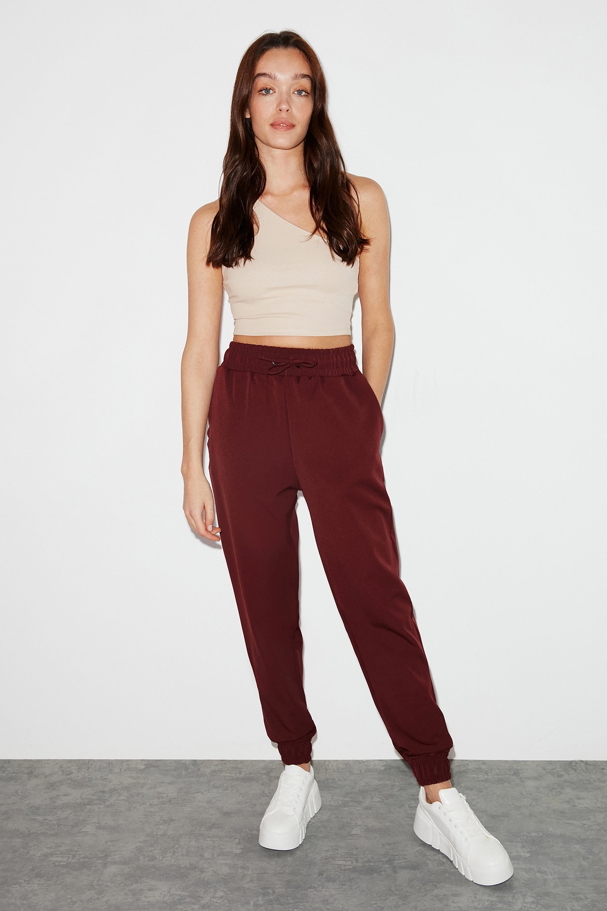 GRIMELANGE Sweatpants - Bordeaux - Joggers