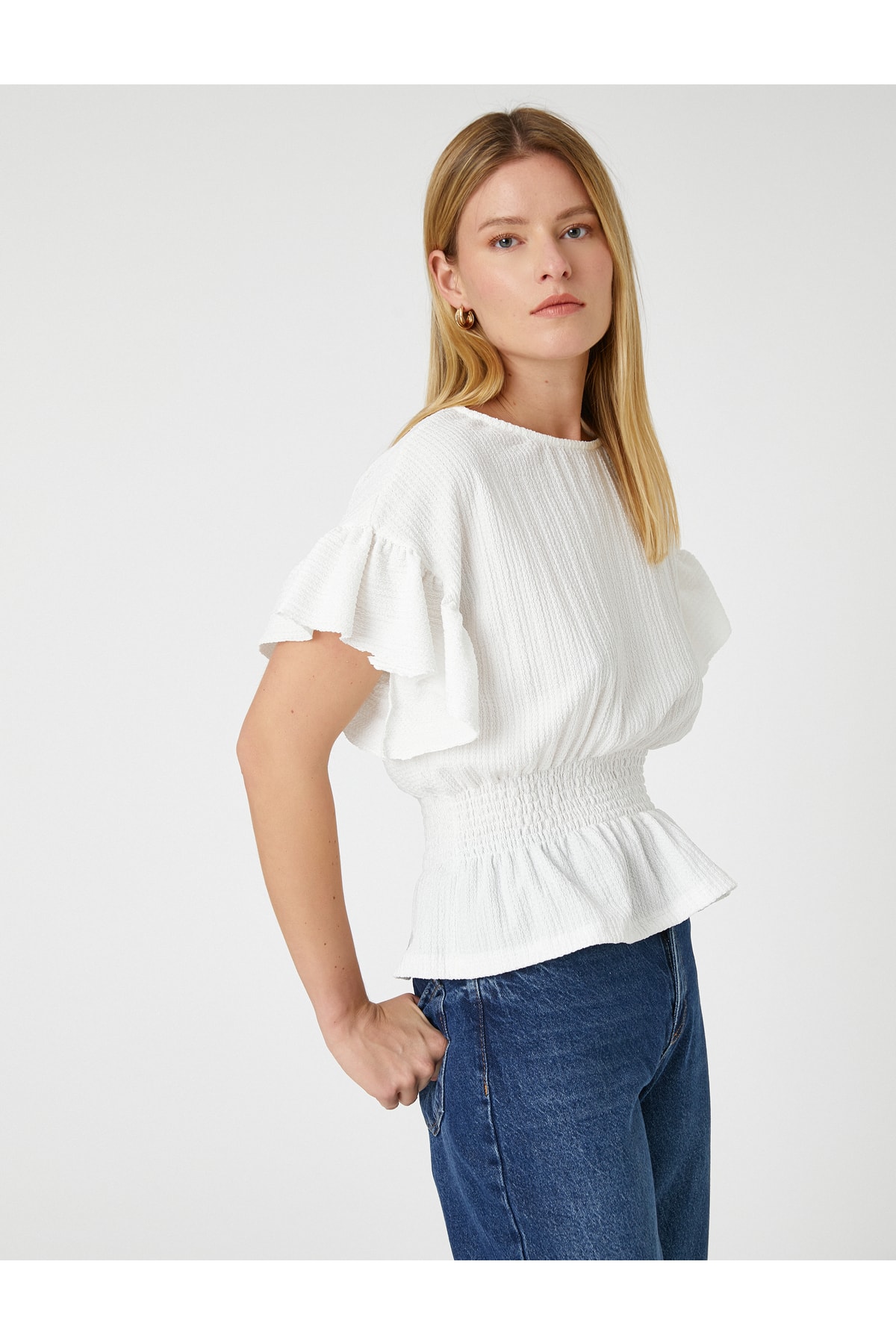 Koton T-Shirt - Weiß - Regular fit