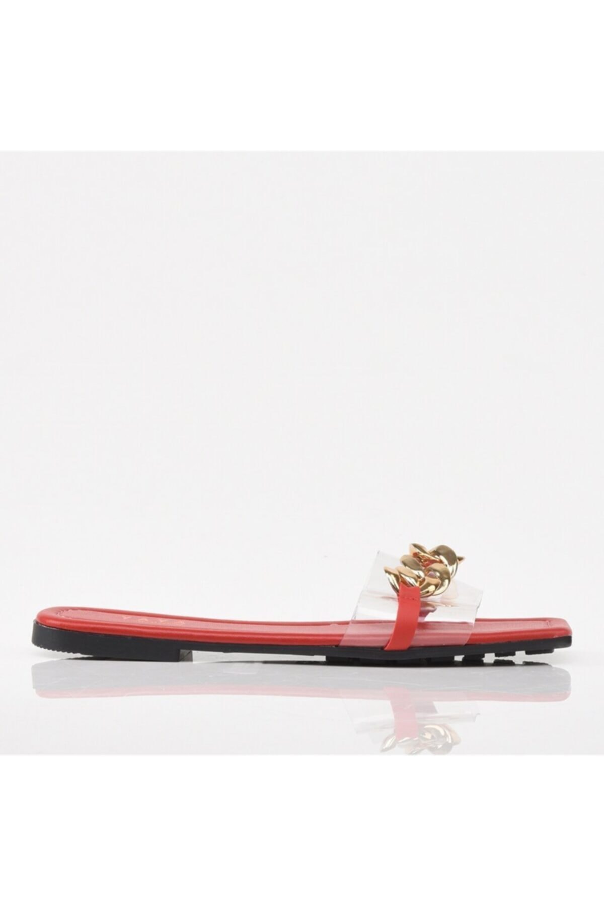 Levně Hotiç Red Women's Footwear Sandals & Slippers