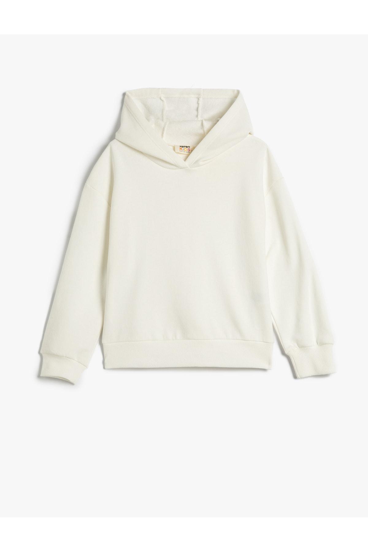 Koton Basic Hooded Sweatshirt Long Sleeve Cotton Blend