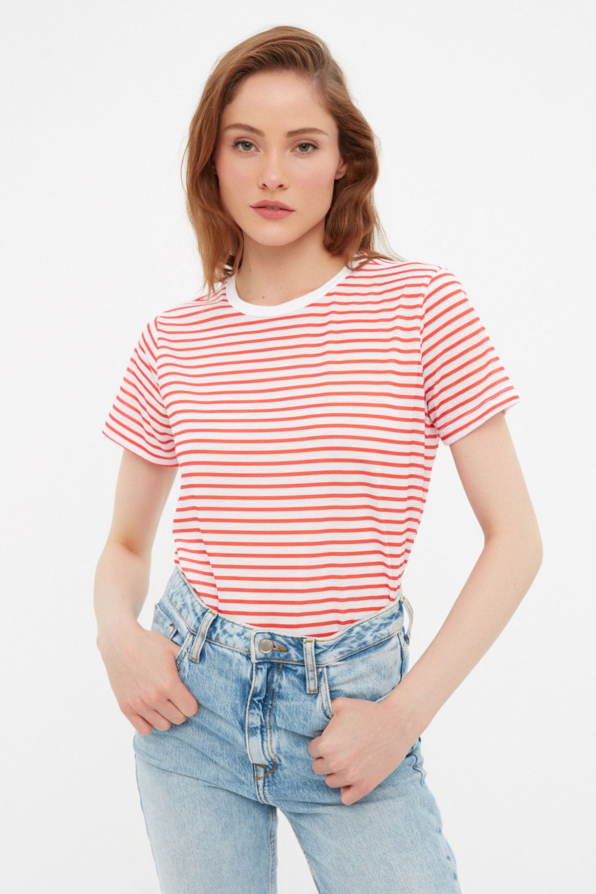 Dámske tričko Trendyol Striped