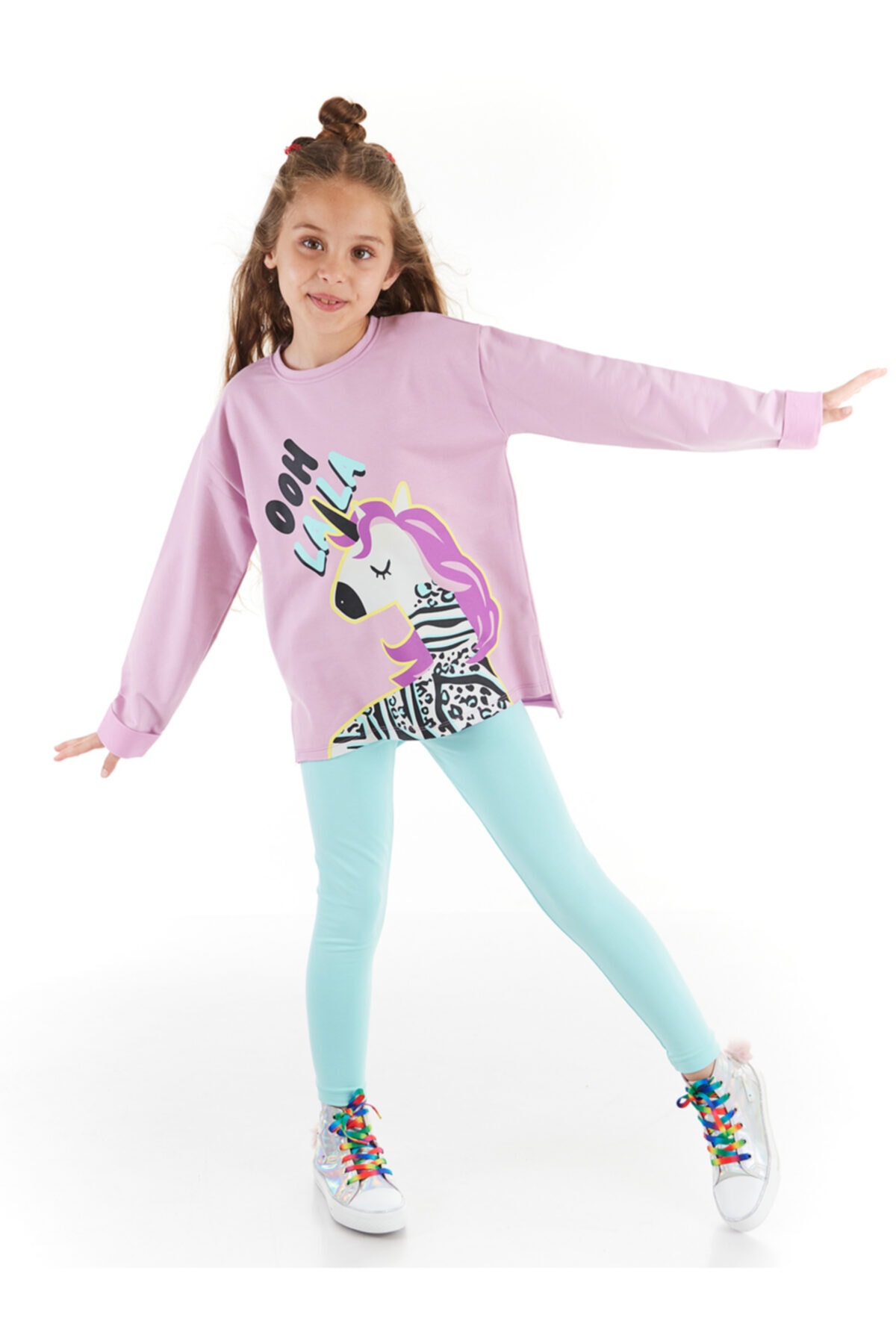 mshb&g Lalacorn Girls Kids Tunic Leggings Suit