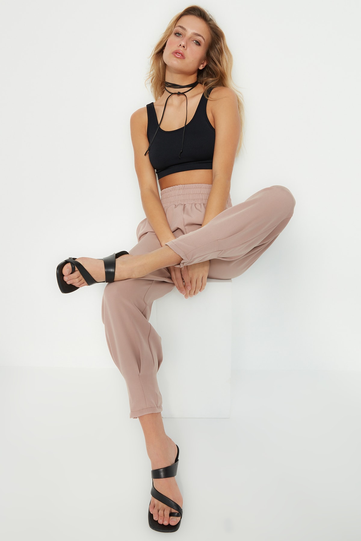 Trendyol Pants - Brown - Joggers
