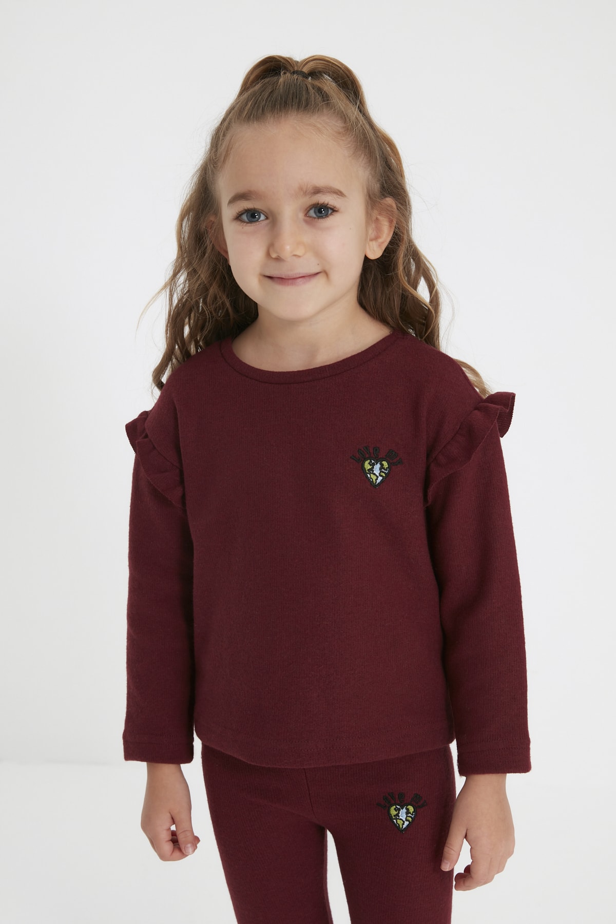 Trendyol Sweatshirt - Burgundy - Regular fit