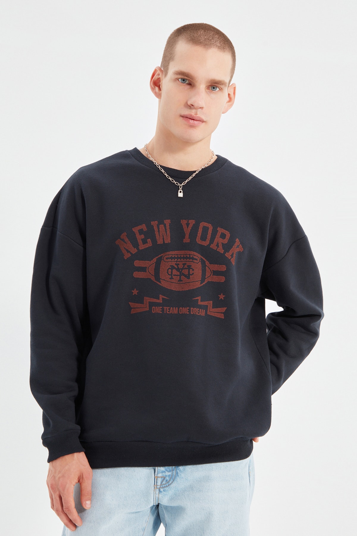 Levně Pánský svetr Trendyol New York