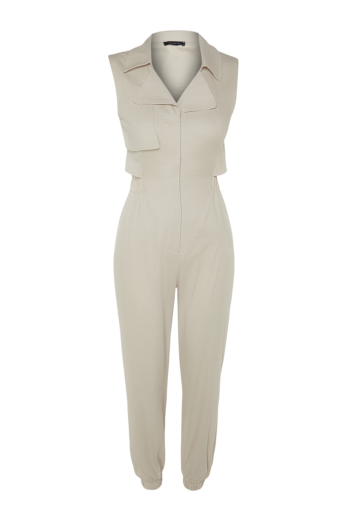 Trendyol Limited Edition Stone Window Detailed Maxi Woven Jumpsuit