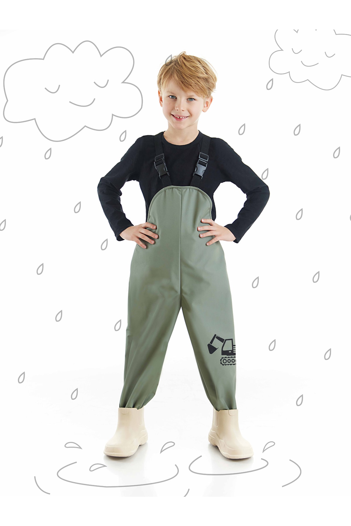 Levně Denokids Bucket Boys' Waterproof Raincoat