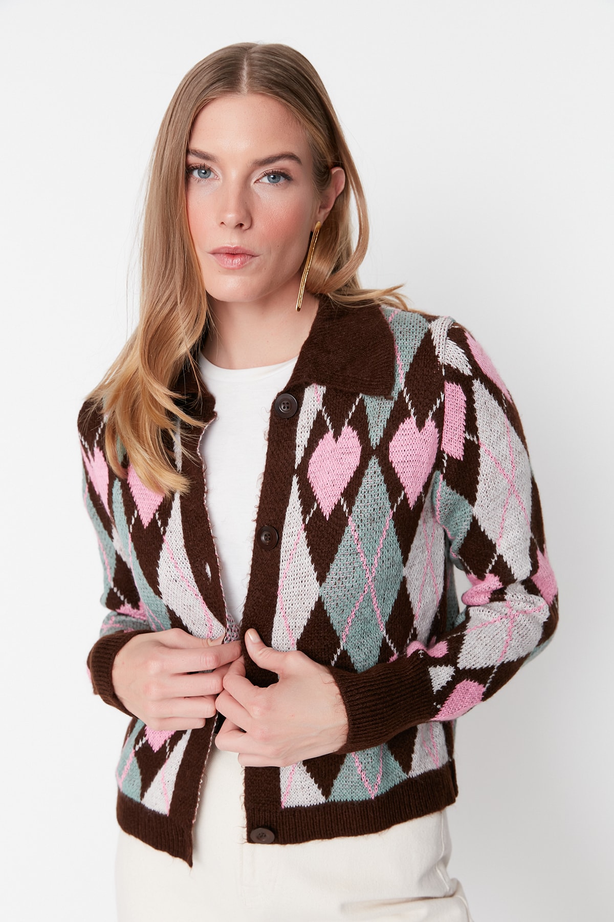 Trendyol Cardigan - Brown - Regular fit