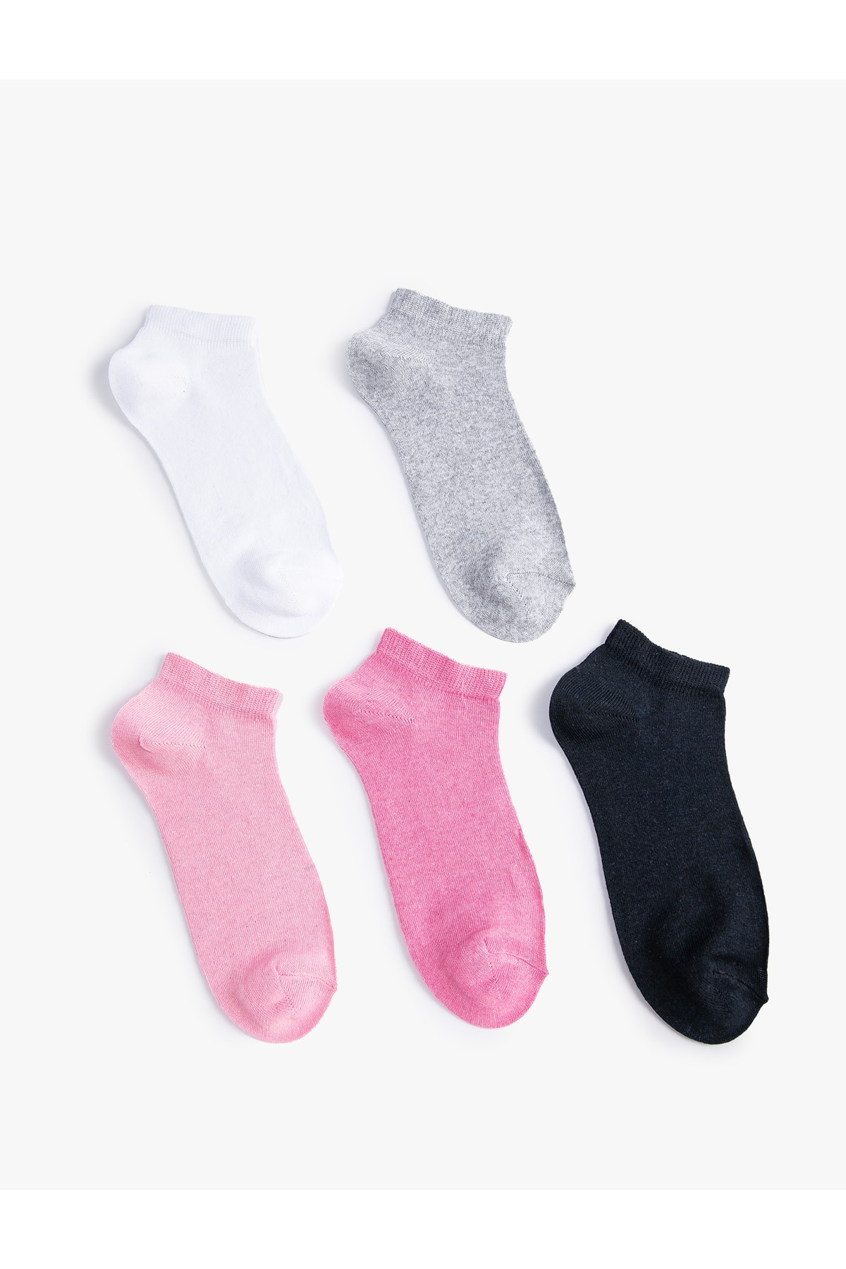 Koton Basic Set of 5 Booties and Socks, Multicolored