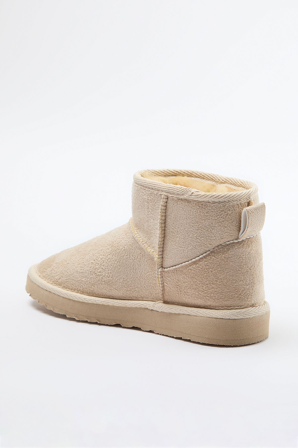 Trendyol Beige Für Lined Round Toe Flatform Heeled Women's Boots