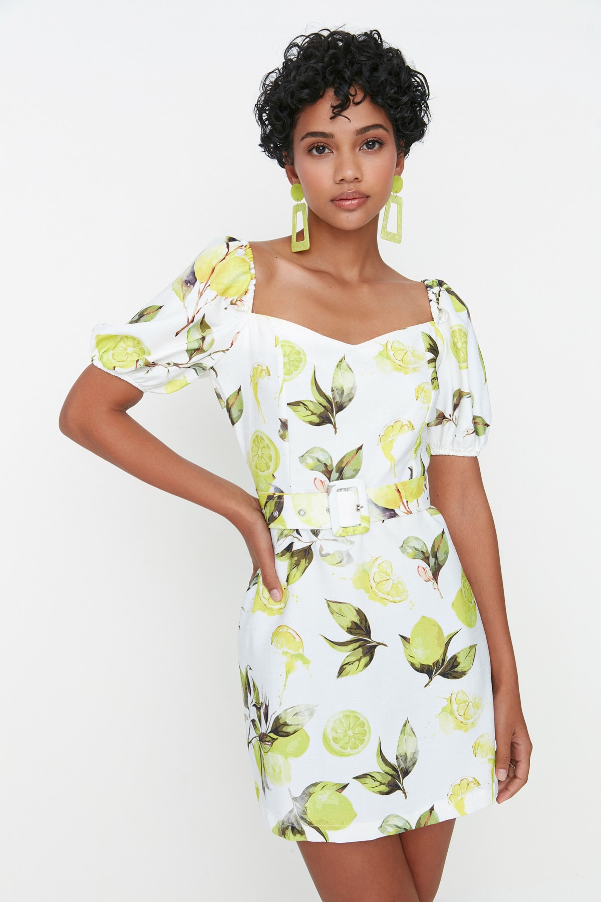 Trendyol Ecru Dress With A Belt