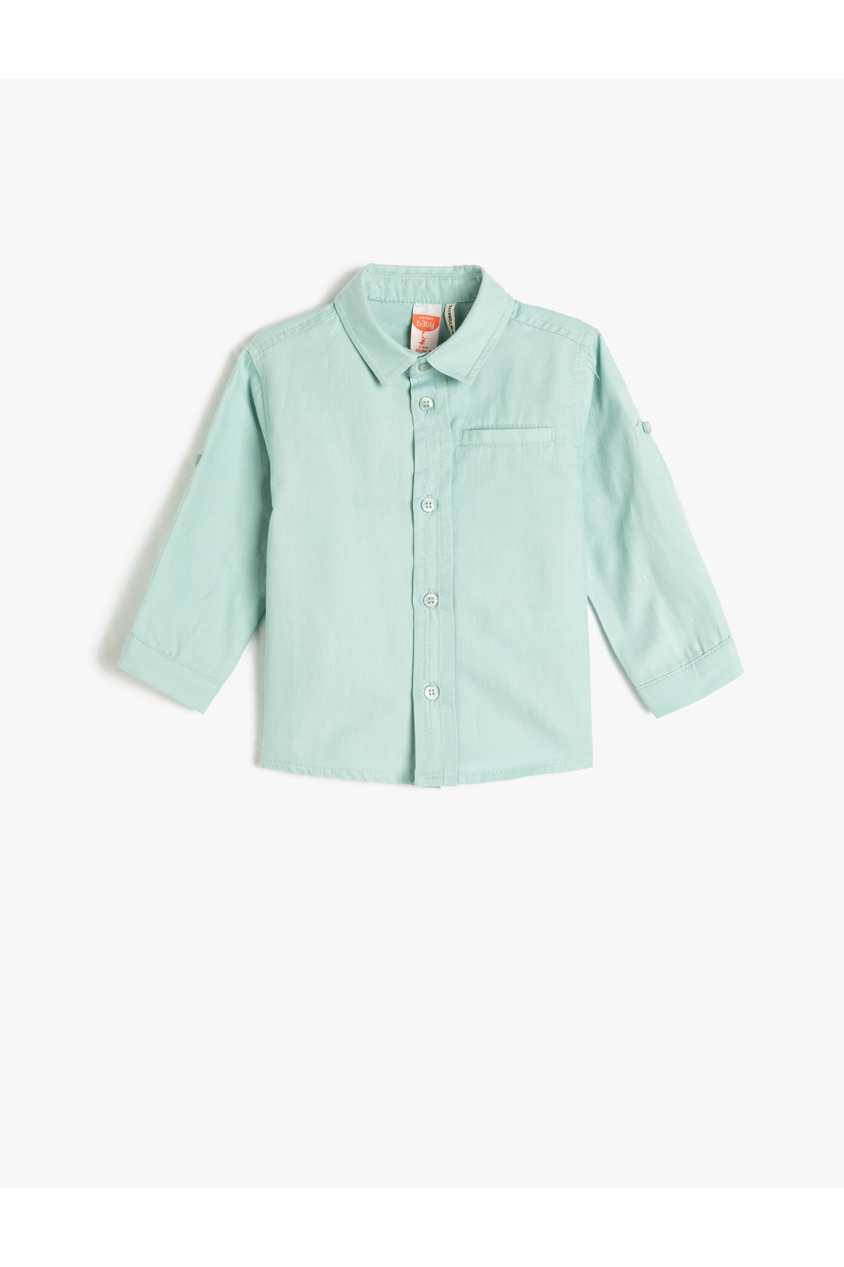 Koton Shirt Cotton Long Sleeve Pocket Detailed