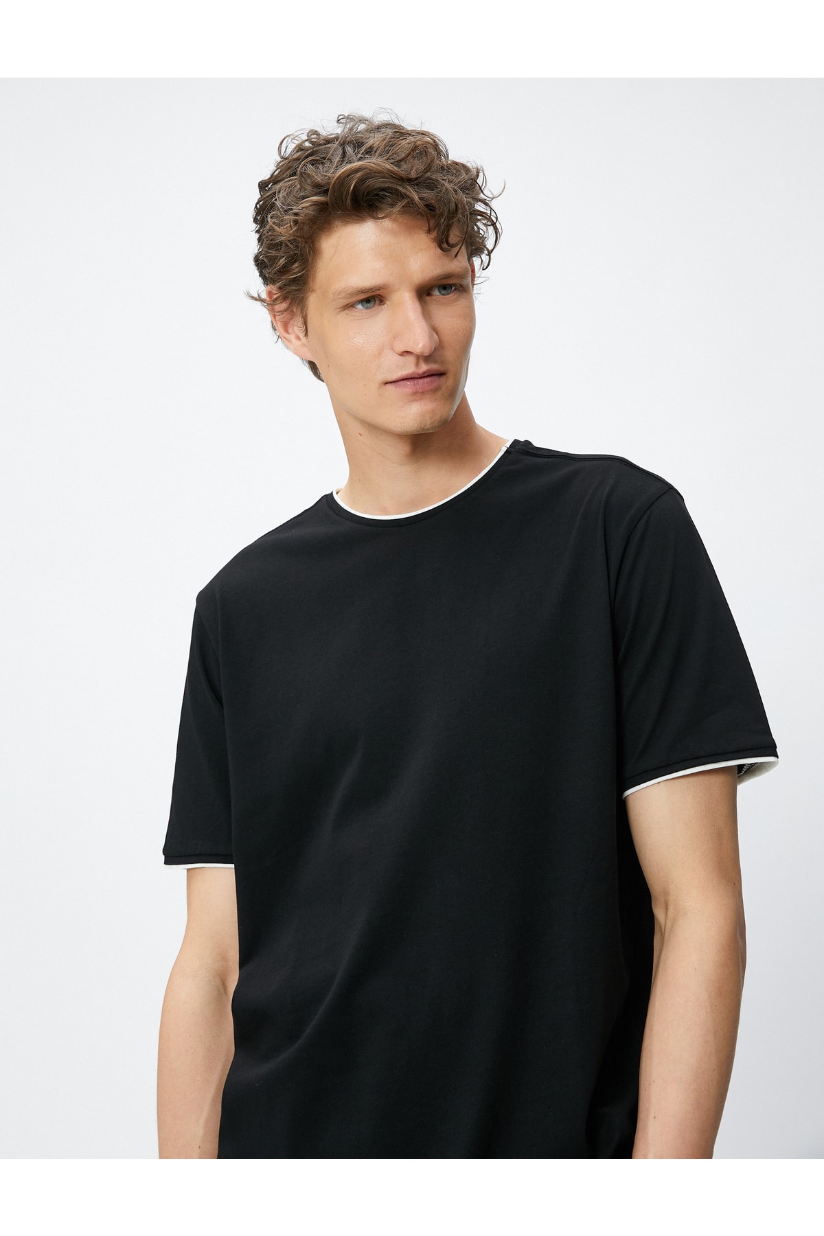 Koton Basic T-Shirt Crew Neck Short Sleeve Cotton