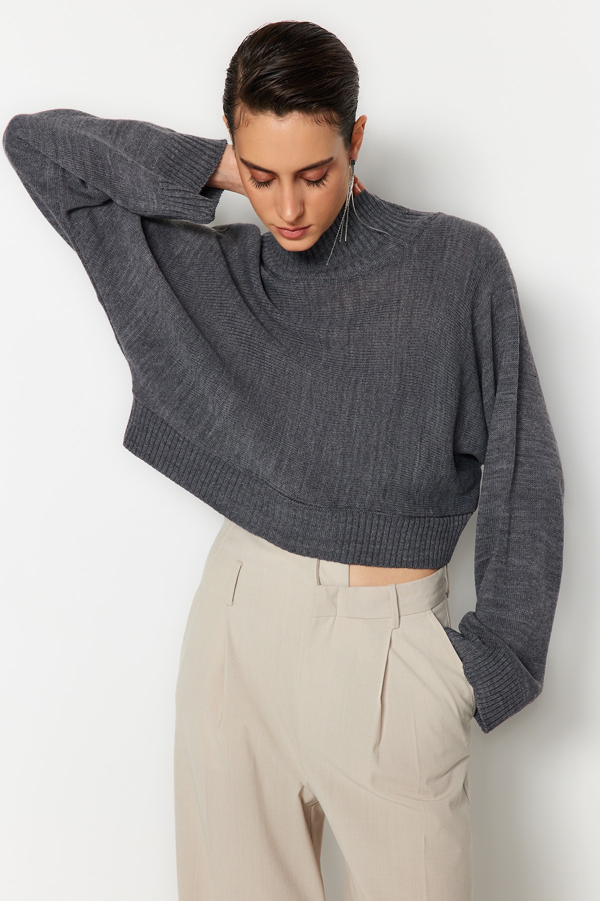 Women's turtleneck Trendyol Cropped