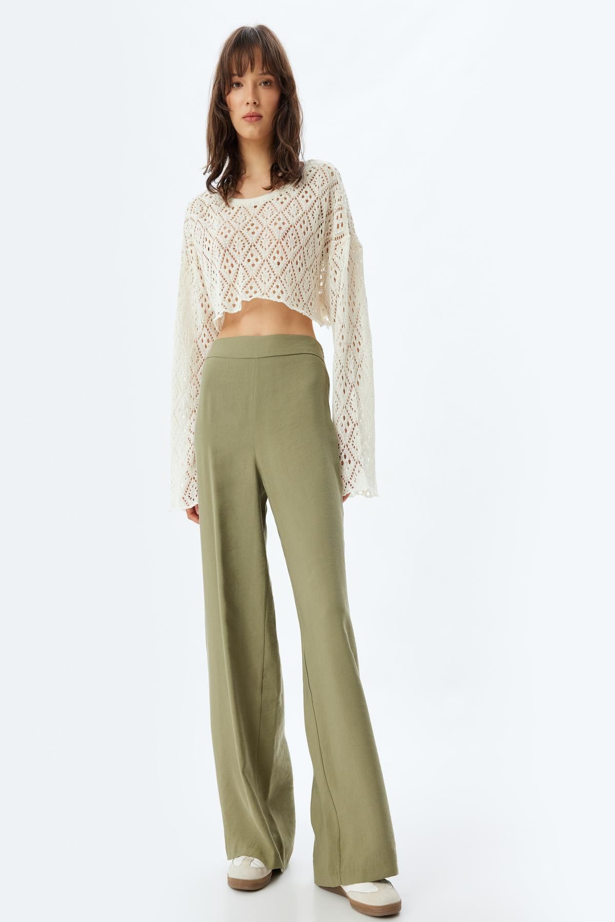 Koton Women's Khaki Pants