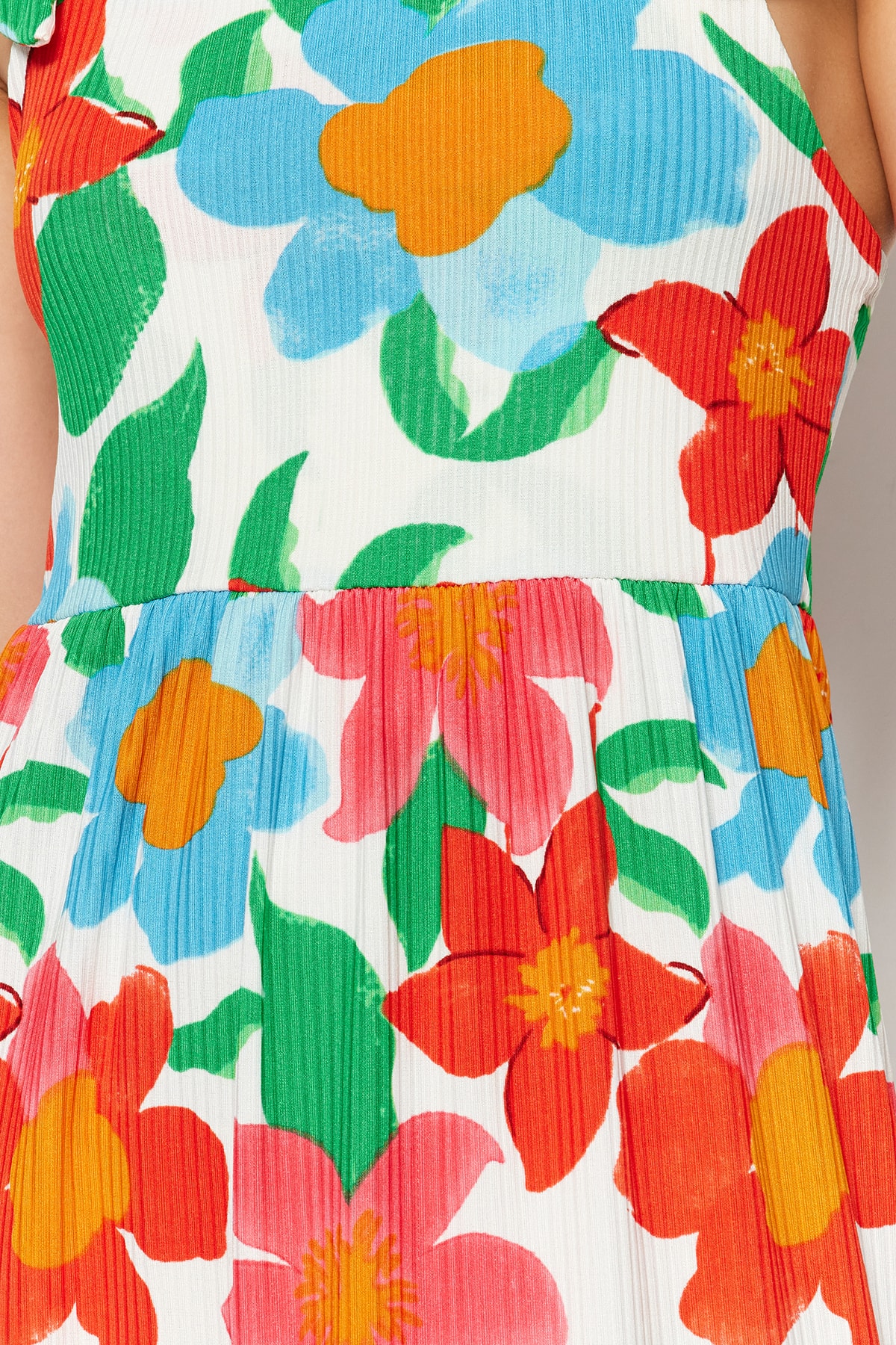 Trendyol Orange Knitted Maxi Dress