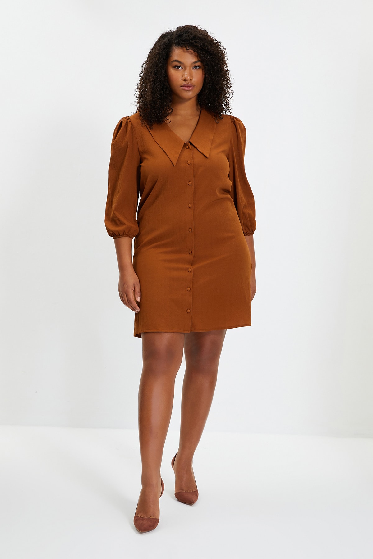 Trendyol Dress - Brown - Basic
