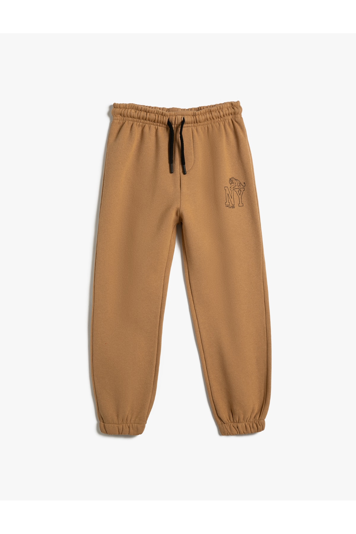 Koton Jogger Sweatpants with Tie Waist Print Detail.