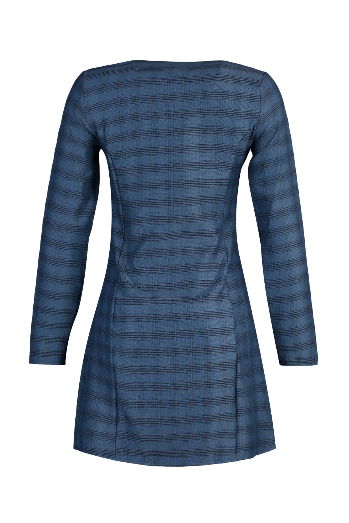 Rochie țesută cu centură Trendyol bleumarin