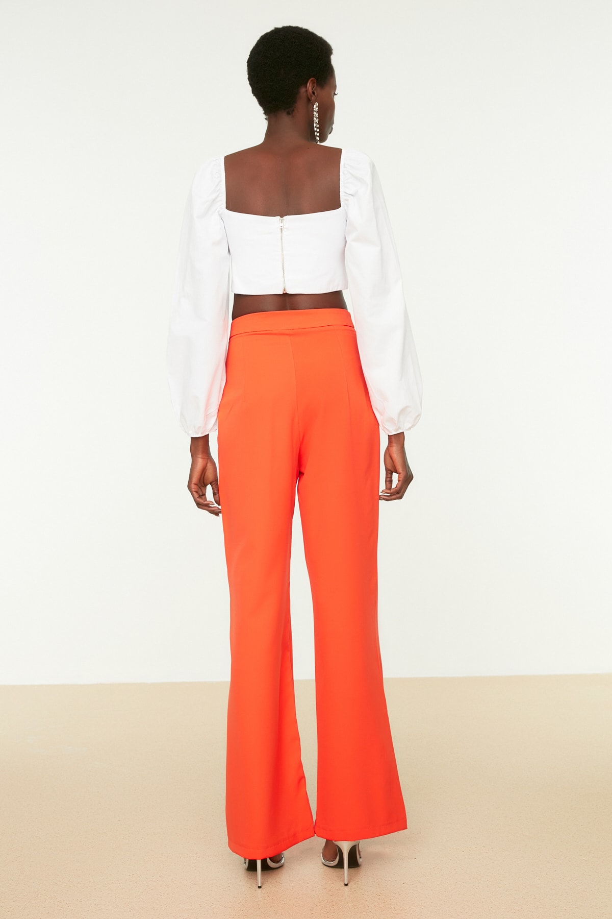 Pantaloni dama Trendyol Slit Detailed